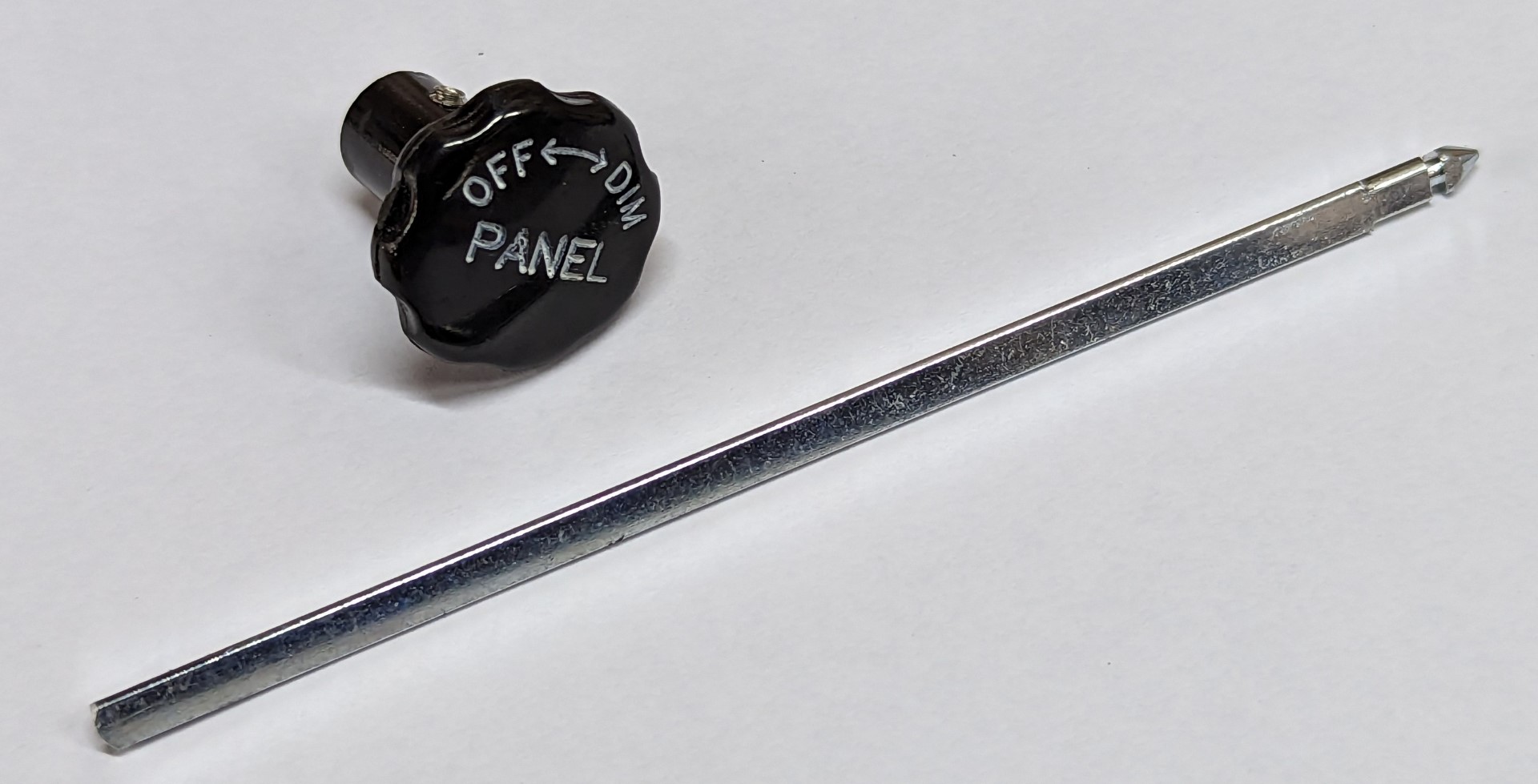 Headlight Switch Knob & Shaft • Period Correct Cobra parts